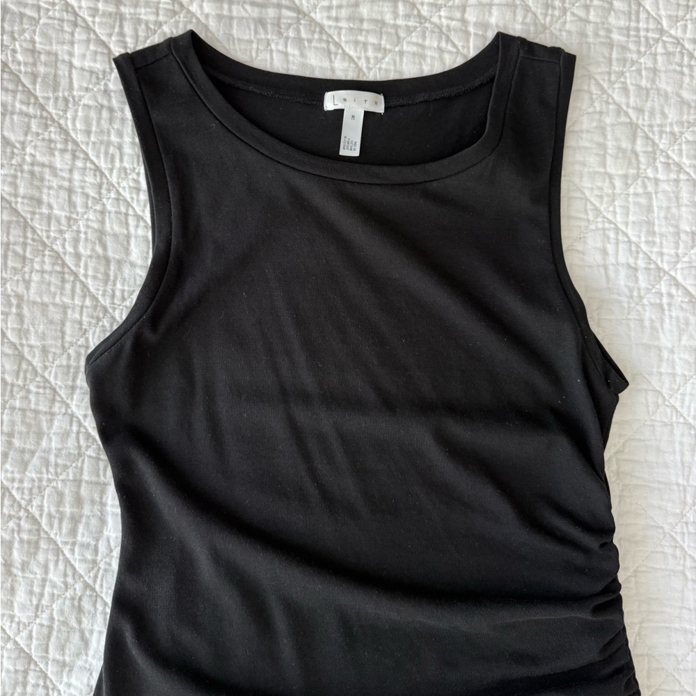Leith Black Sleeveless Dress - Picture 4 of 10